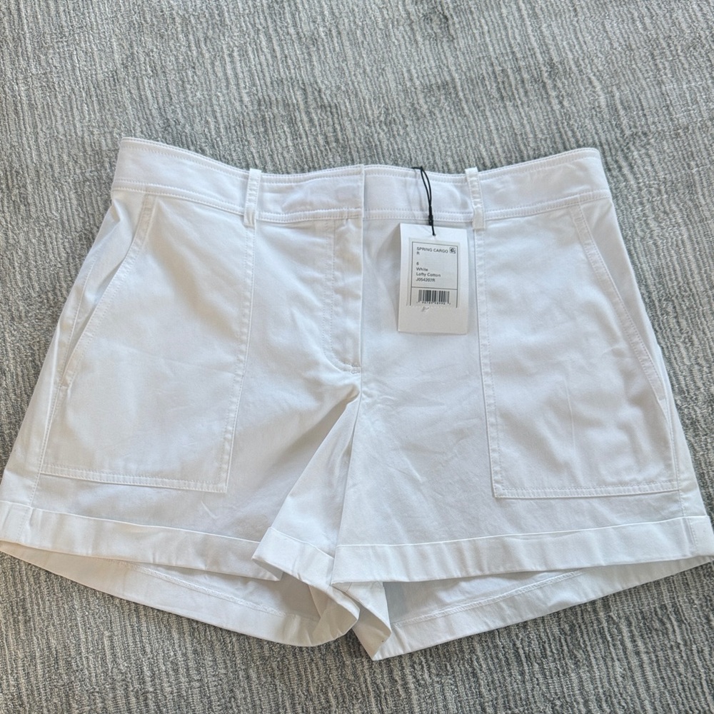 Theory Women's Crisp White Shorts (6)